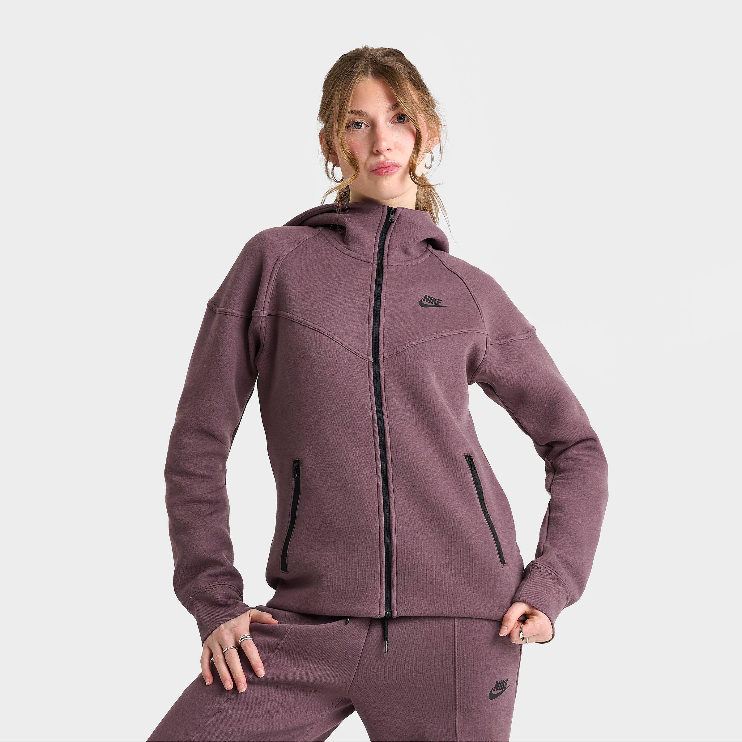 Women's Nithtke Sportswear Tech Fleece Windrunner Full-Zip Hoodie - Tattoo/Black
