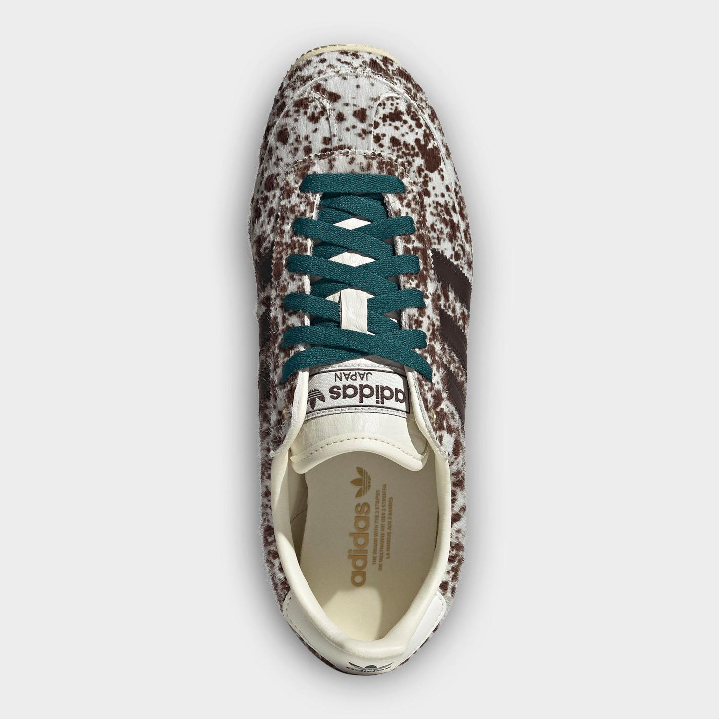 Women's adidas Originals Japan Casual Shoes - Part 2 - Off White/Dark Brown/Gold Metallic - Top view