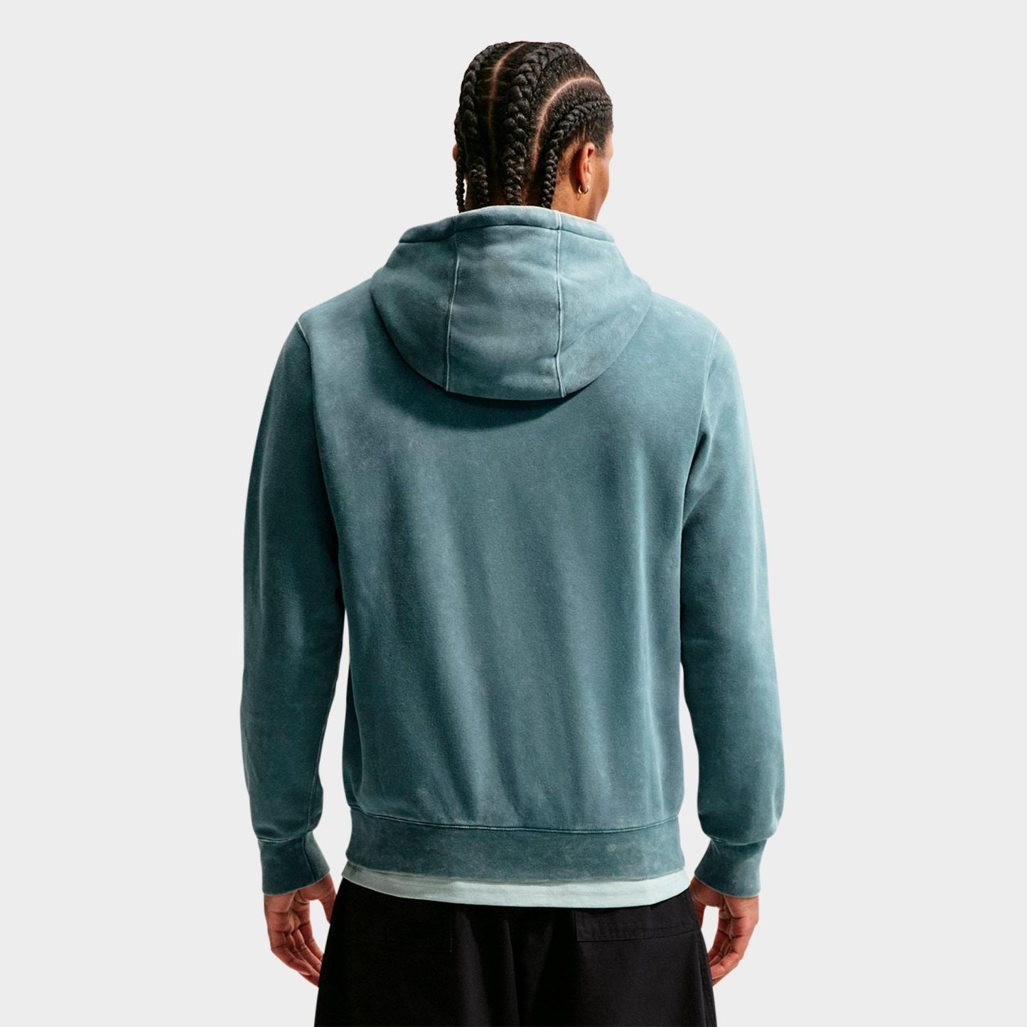 Men's Nithtke Sportswear Club Washed Fleece Hoodie - Mineral Slate/Mineral Slate