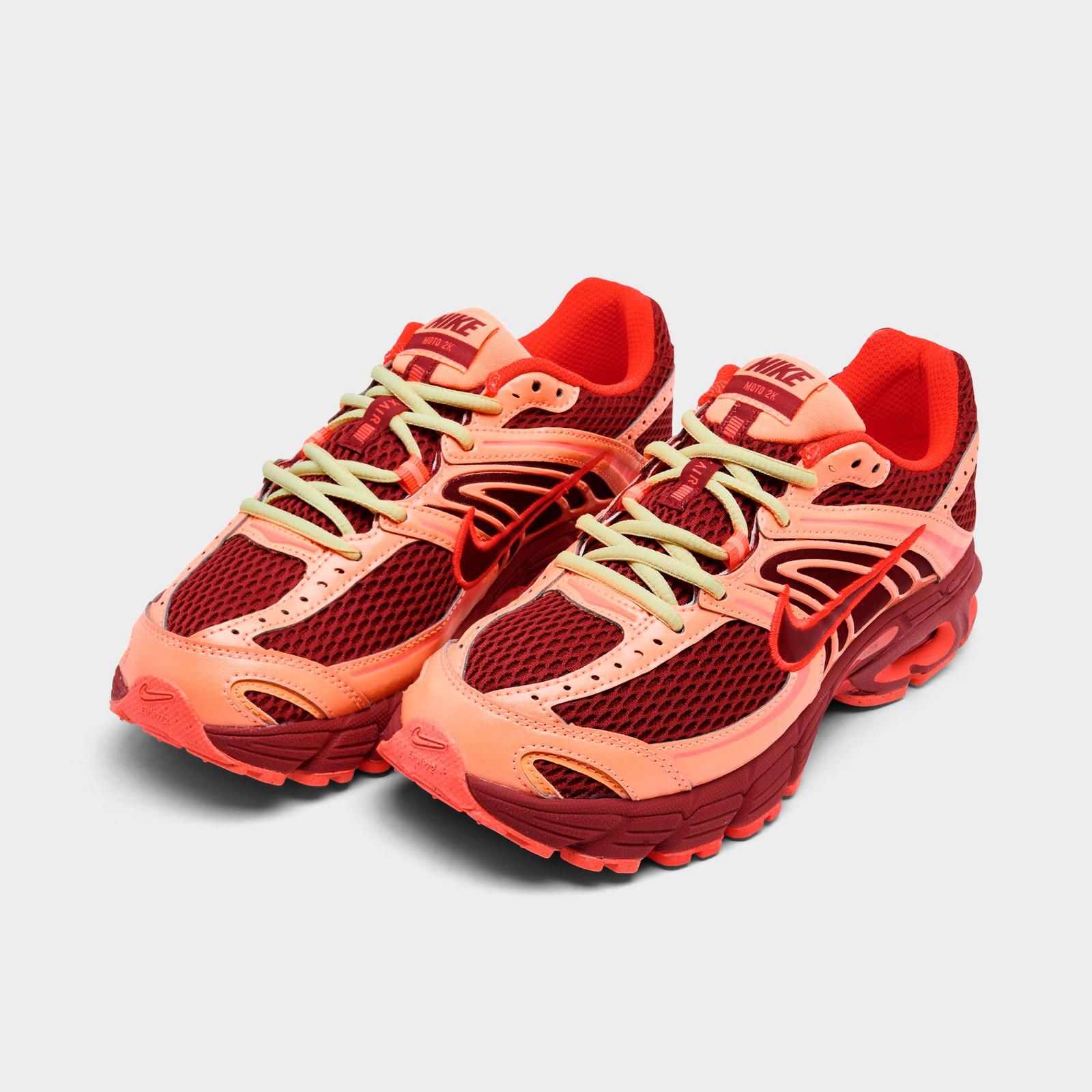 Women's Nike Air Max Moto 2K Casual Shoes - Team Crimson/Team Crimson/Hot Lava