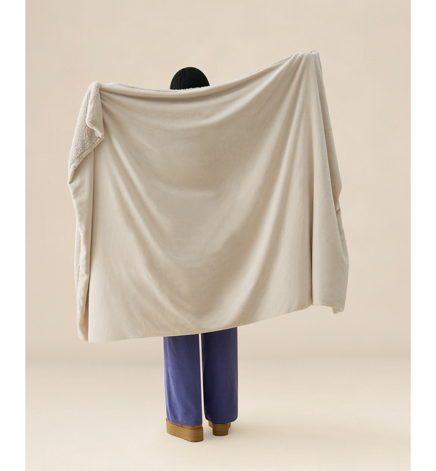UGG® Avery Reversible Throw, 50" x 70" - Birch