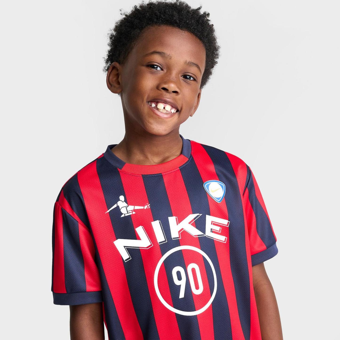 Little Kids' Nike Goal Mode Soccer Jersey and Shorts Set - Midnight Navy