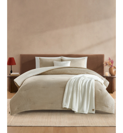 UGG® Brody Reversible Comforter Sets - Birch