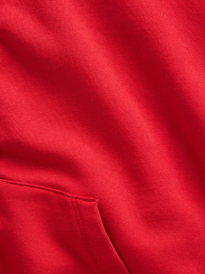 VintageSoft Wedge Zip Hoodie - Modern red