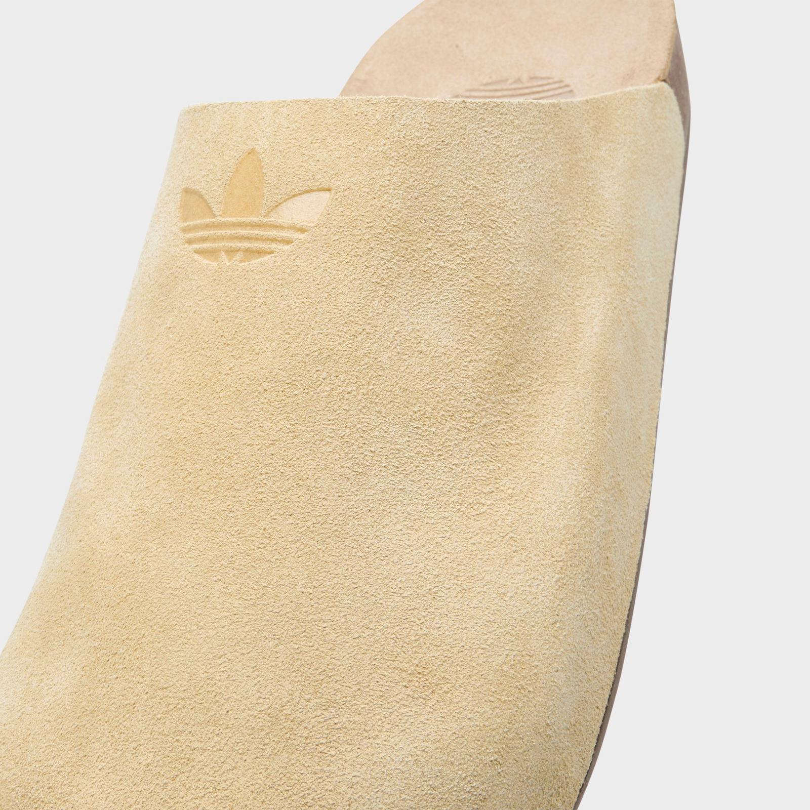 Men's adidas Originals adiMule Slide Sandals - Golden Beige/Golden Beige/Gum - view 3