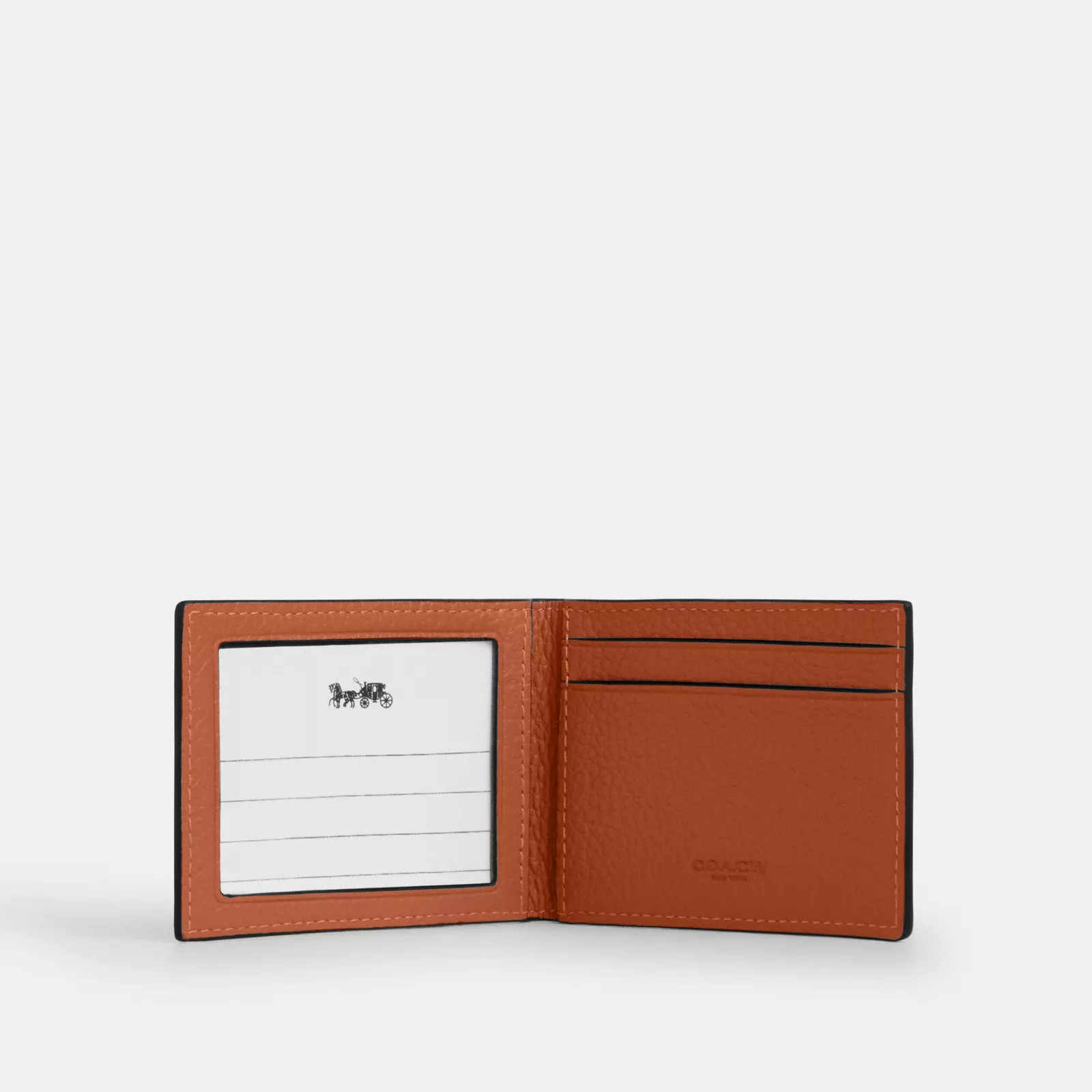 Compact Billfold Wallet - Amber Brown - view 2