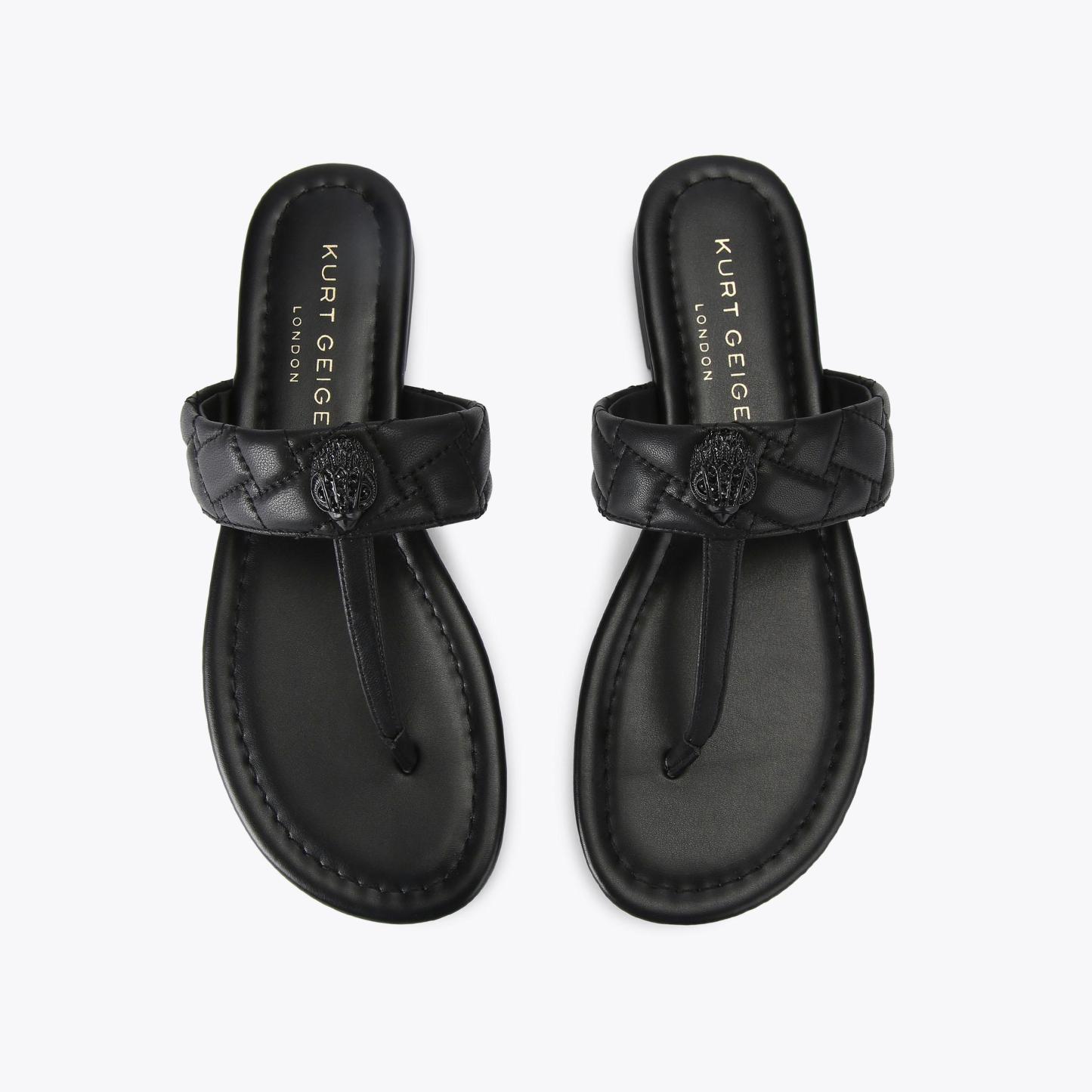 Kurt Geiger London Kensington T-bar Drench - Black - view 3