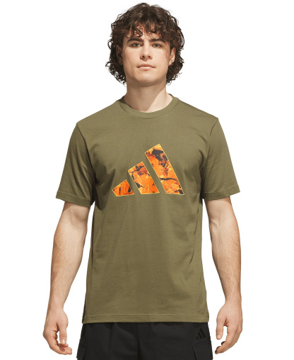 adidas Men's Rock Inspired Camo Graphic Crewneck T-Shirt - Olive Strata