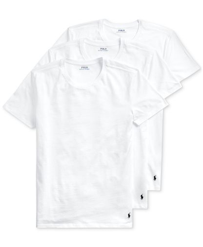 Polo Ralph Lauren Men's 3-Pack Classic Undershirts - White
