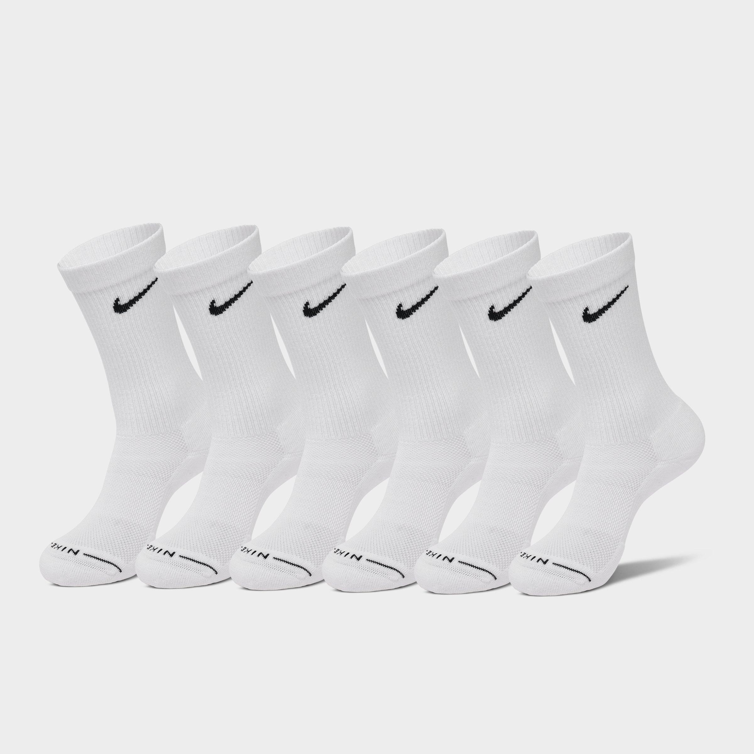 Nithtke Everyday Elevated Crew Socks (6-Pack) - White/Black