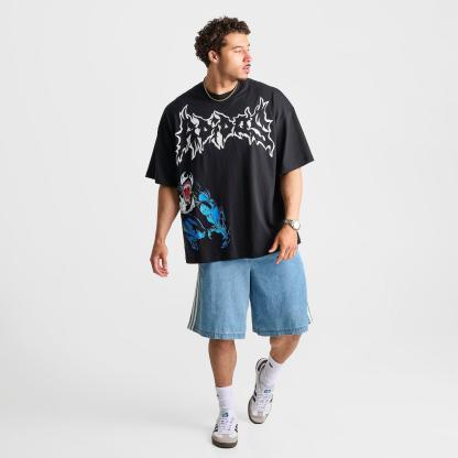Men's adidas x Marvel Venom Graphic T-Shirt - Black - view 2