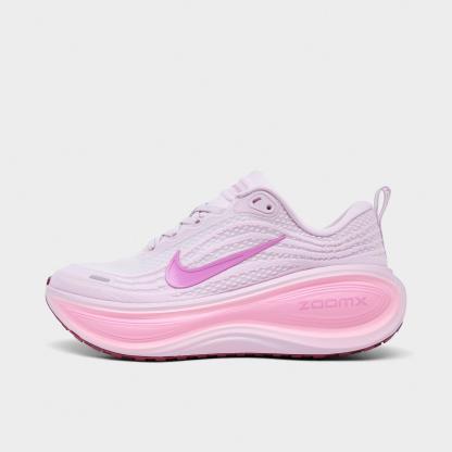 Women's Nithtke Vomero Plus Running Shoes - Part 1 - Bleached Lilac/Pink Rise/Pink Foam/Light Magenta - Left shoe facing left. Outside of the shoe.