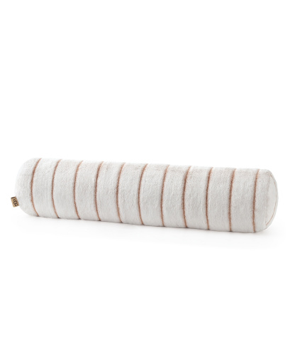 UGG® Stasia Faux Fur Bolster Decorative Pillow, 36" x 8" - Cream