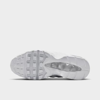 Women's Nike Air Max 95 Big Bubble Casual Shoes - White/Light Charcoal/Metallic Silver/Pure Platinum