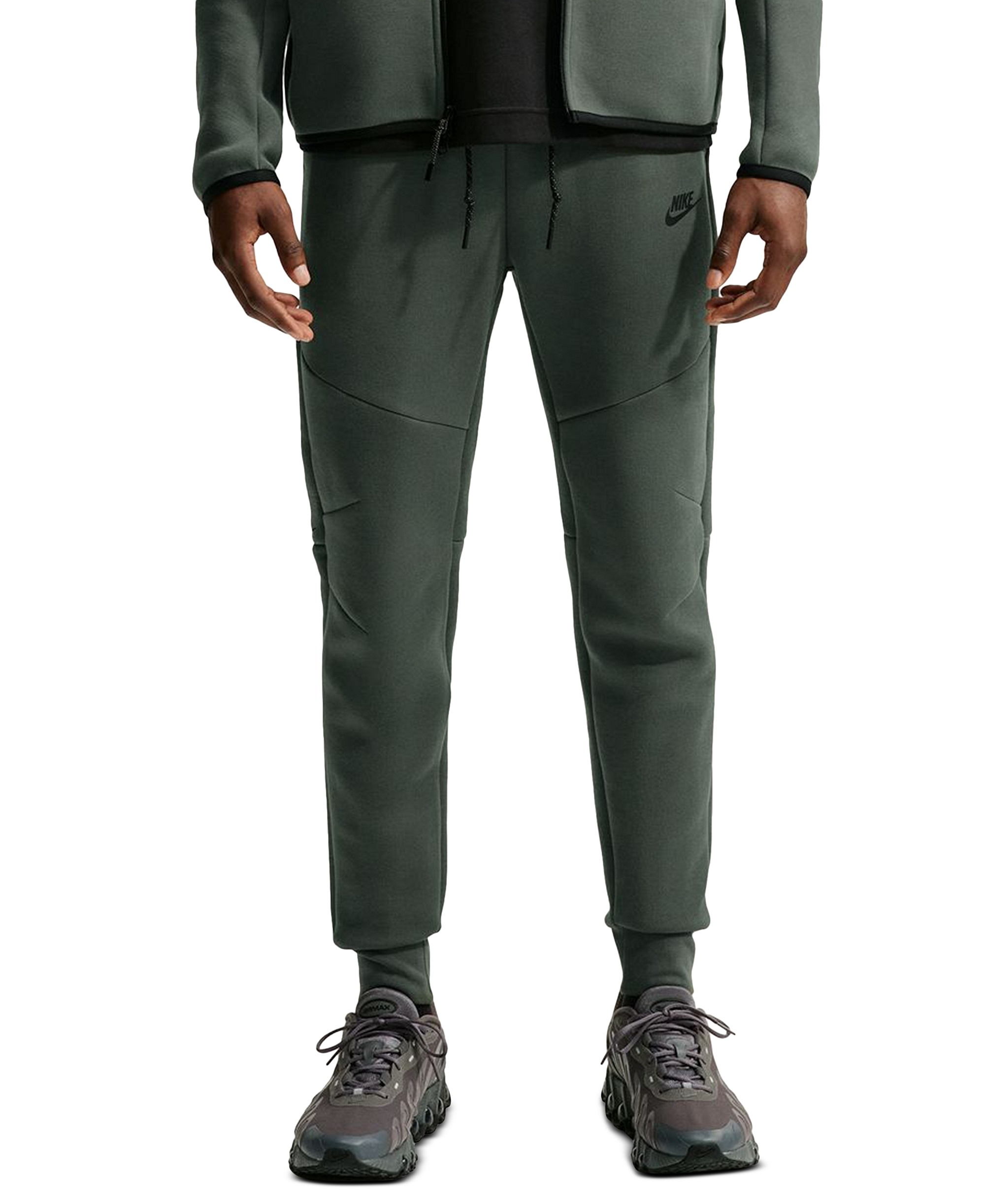 Nike Men's Tech Fleece Drawstring Joggers Pants - Camo Green/Black