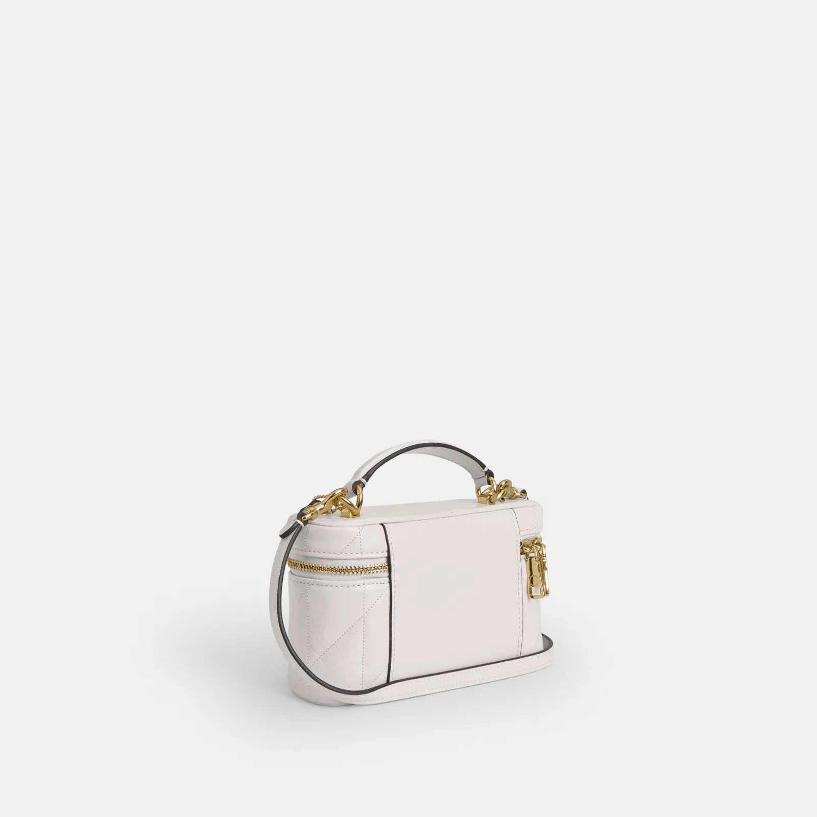 Rainer Crossbody Bag 18 With Quilting - Gold/Chalk - view 6