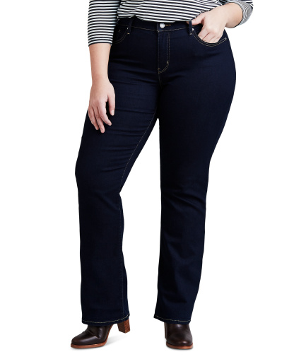 Levi's 315 Shaping Mid Rise Lightweight Bootcut Jeans - Darkest Sky