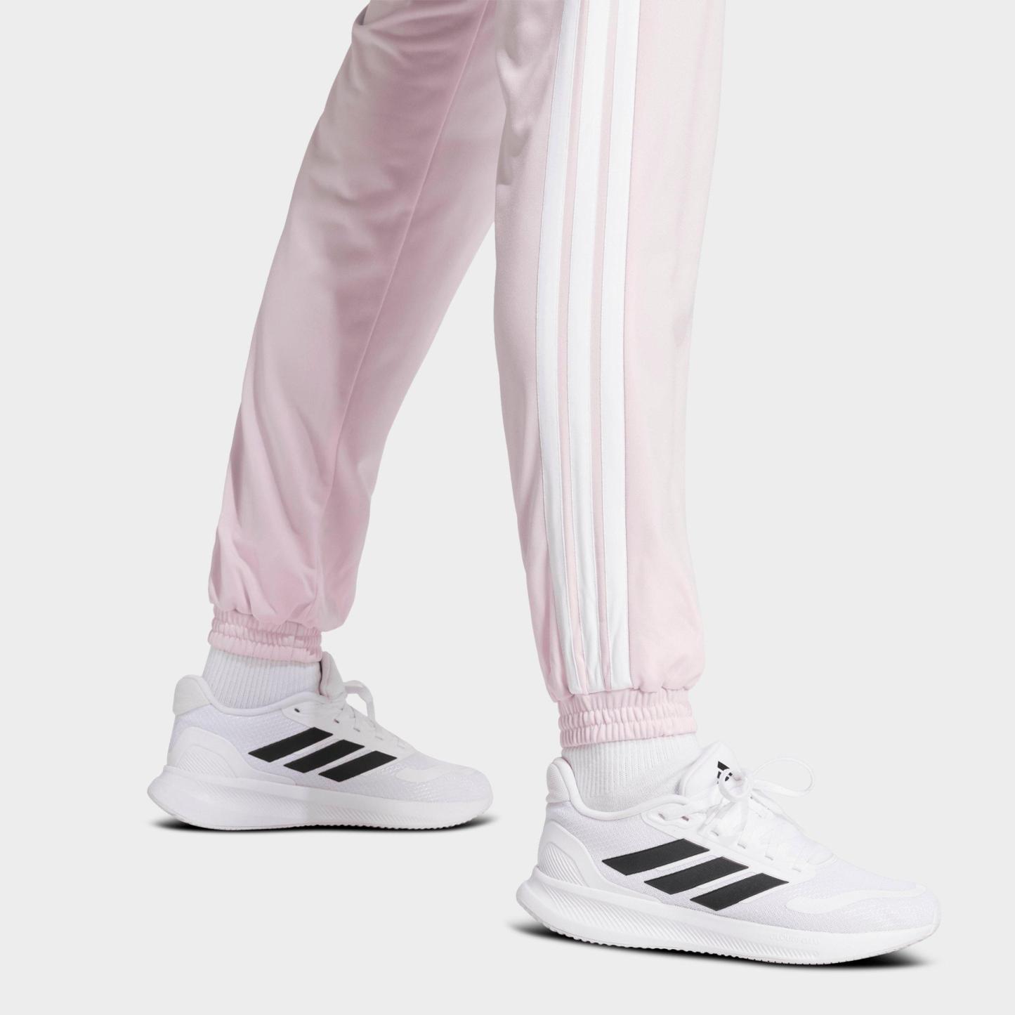Women's adidas Essentials DAYREADY Tricot Tracksuit Pants - Clear Pink/White