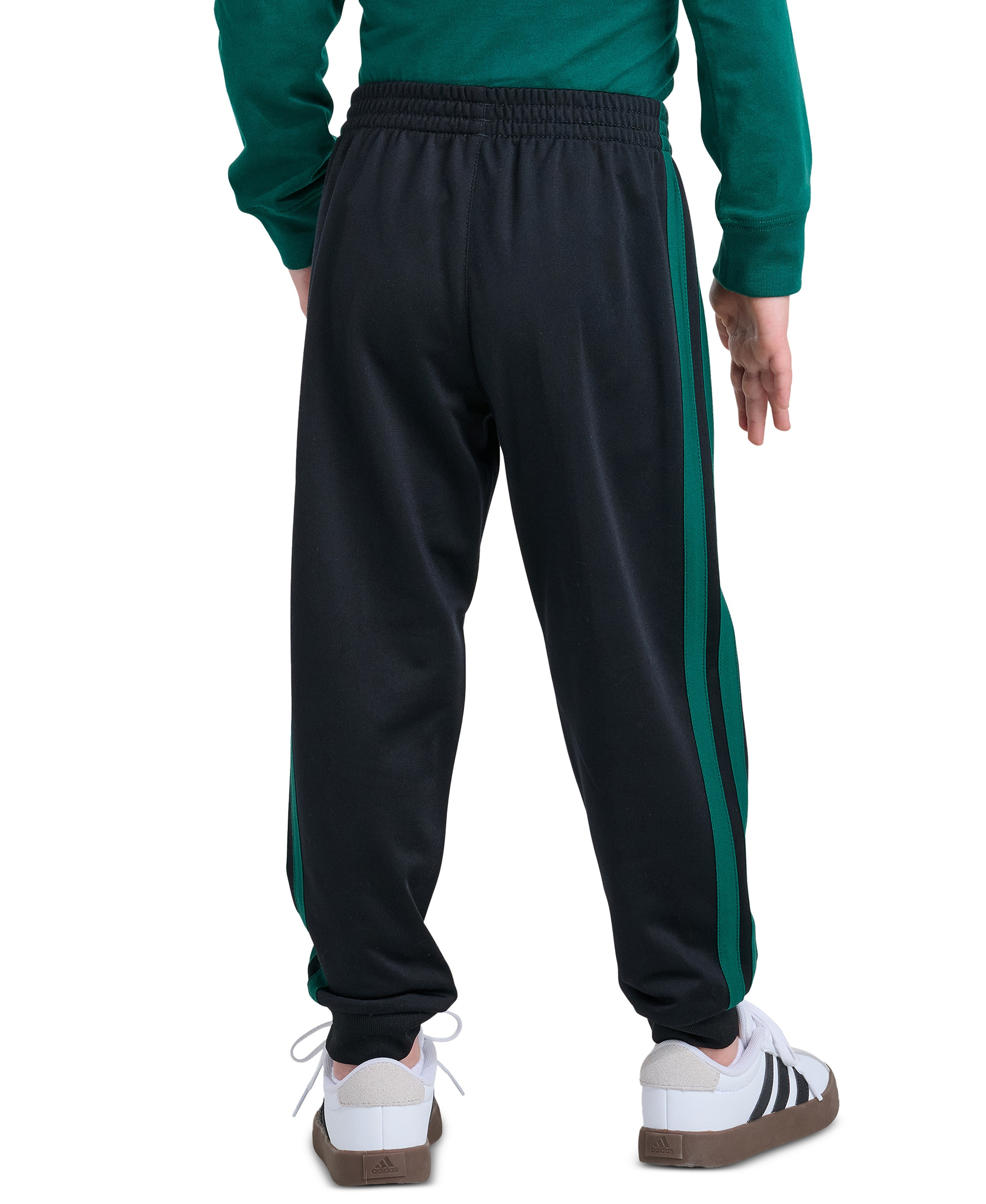 adidas Boys' 8-20 Pull-On Jogger Pant - Black/Green