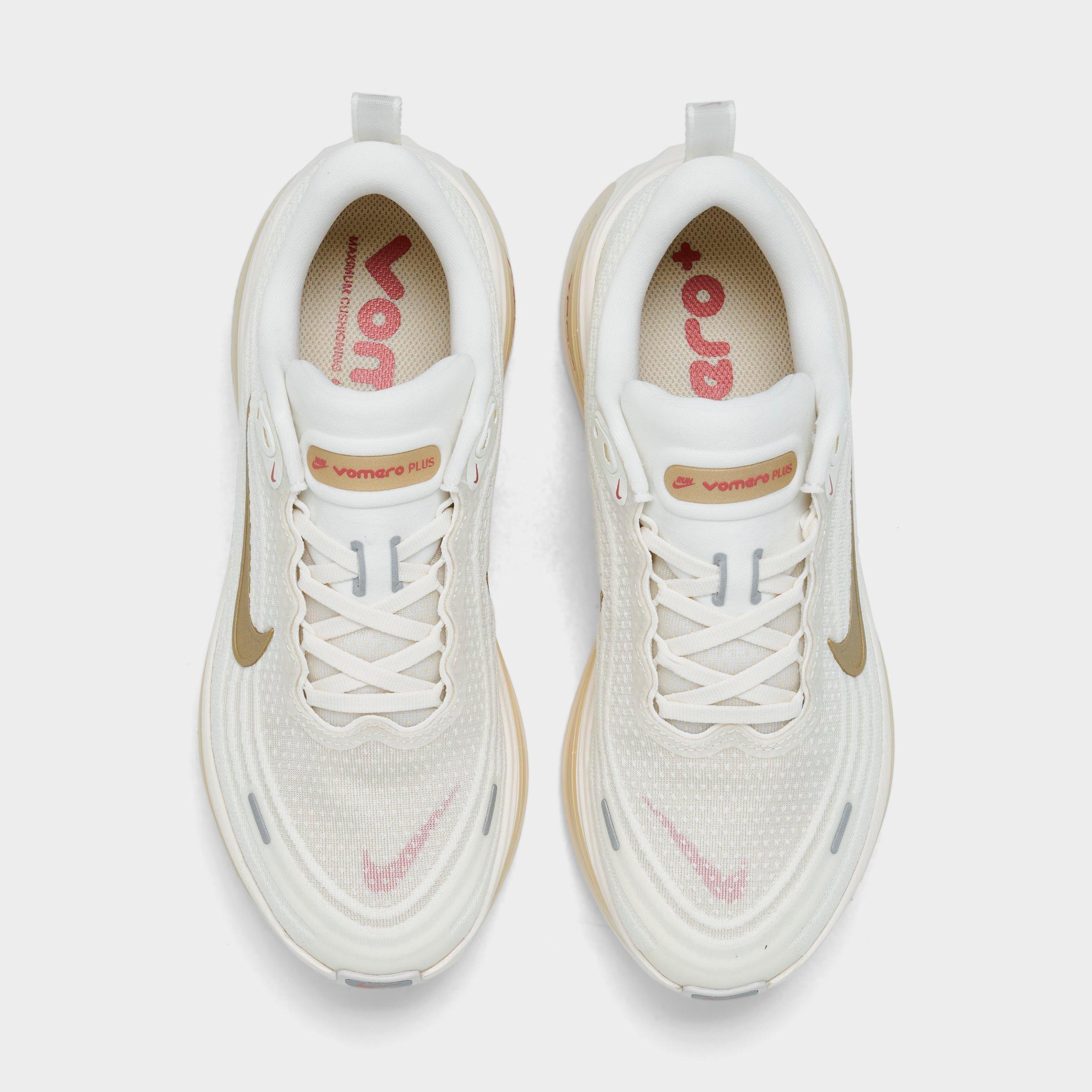 Women's Nithtke Vomero Plus Running Shoes - Part 1 - Sail/Metallic Gold Grain/Light Khaki/Natural - Top view
