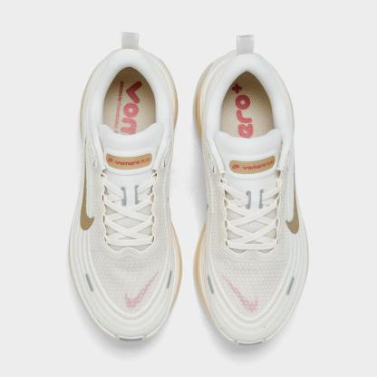 Women's Nithtke Vomero Plus Running Shoes - Part 1 - Sail/Metallic Gold Grain/Light Khaki/Natural - Top view