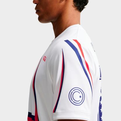 Men's Nithtke USA x VAA Academy Pro Dri-FIT Pre-Match Soccer Jersey - White/Deep Royal Blue/Deep Royal Blue