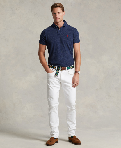 Polo Ralph Lauren Men's Classic-Fit Mesh Polo Shirt - Classic Royal Heather