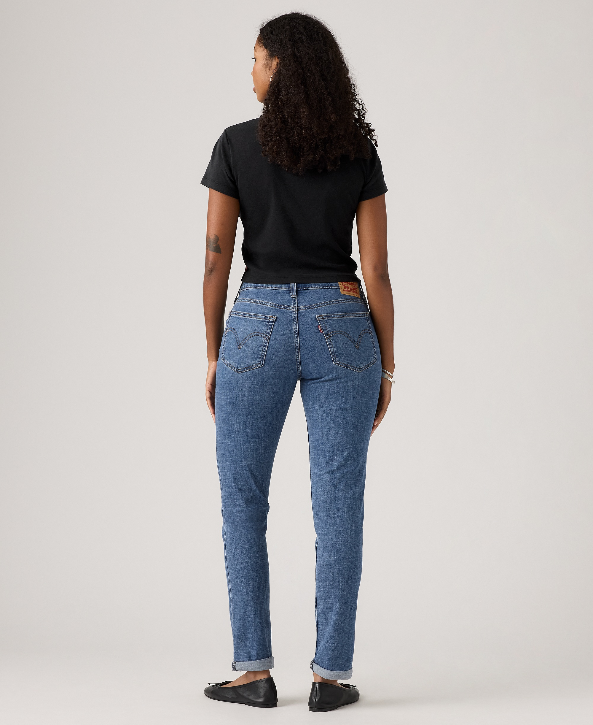 Levi's Women's Relaxed Boyfriend Tapered Leg Jeans - Lapis Gem