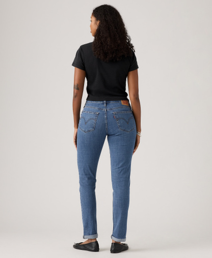 Levi's Women's Relaxed Boyfriend Tapered Leg Jeans - Lapis Gem