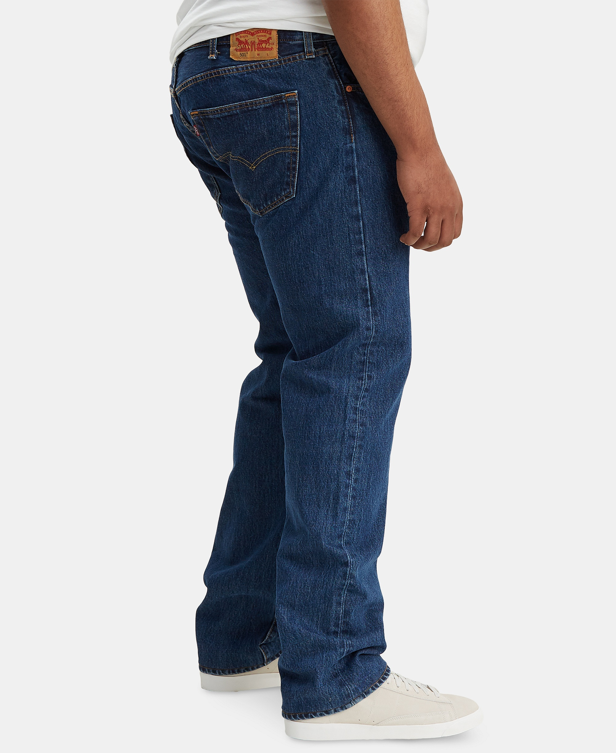 Levi's Men's Big & Tall 501® Original Fit Stretch Jeans - Dark Stonewash