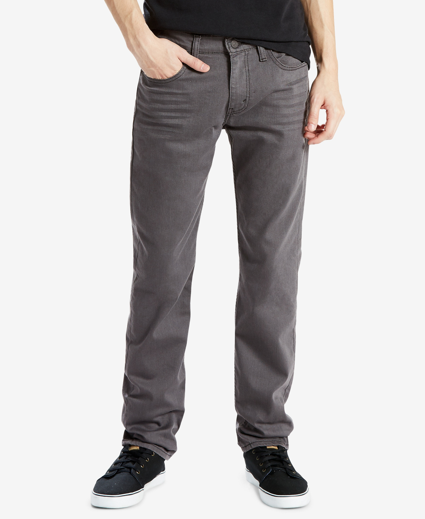 Levi's Men's 511™ Slim-Fit Jeans - Gray Black 3D