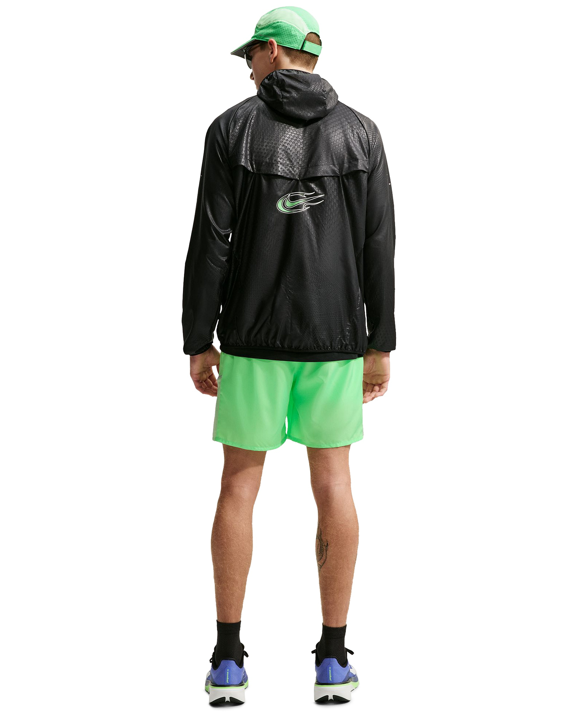 Nike Men's Miler Dri-FIT Running Shorts - Green/Reflective Silver