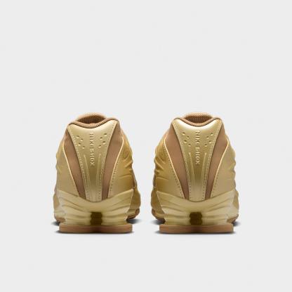Women's Nithtke Shox Z Casual Shoes - Part 1 - Light Khaki/Metallic Gold/British Khaki - Back view