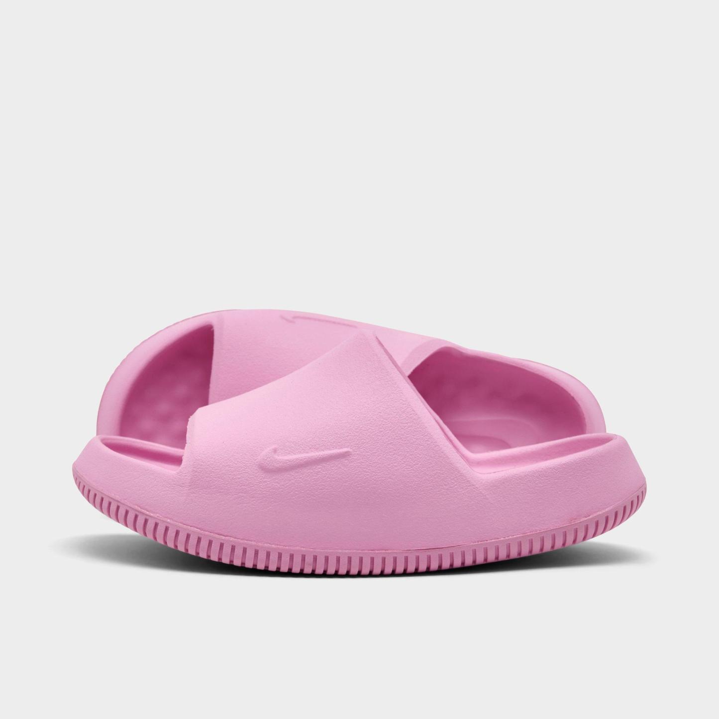 Little Kids' Nithtke Calm 2.0 Slide Sandals - Pink Rise - Left shoe facing left. Outside of the shoe.