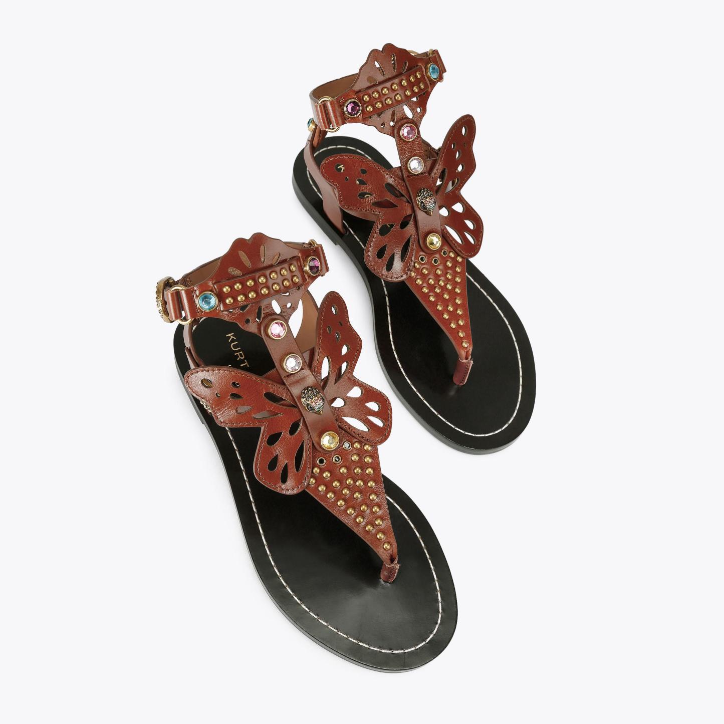 Kurt Geiger London Boho Butterfly Gladiator - Brown - view 3