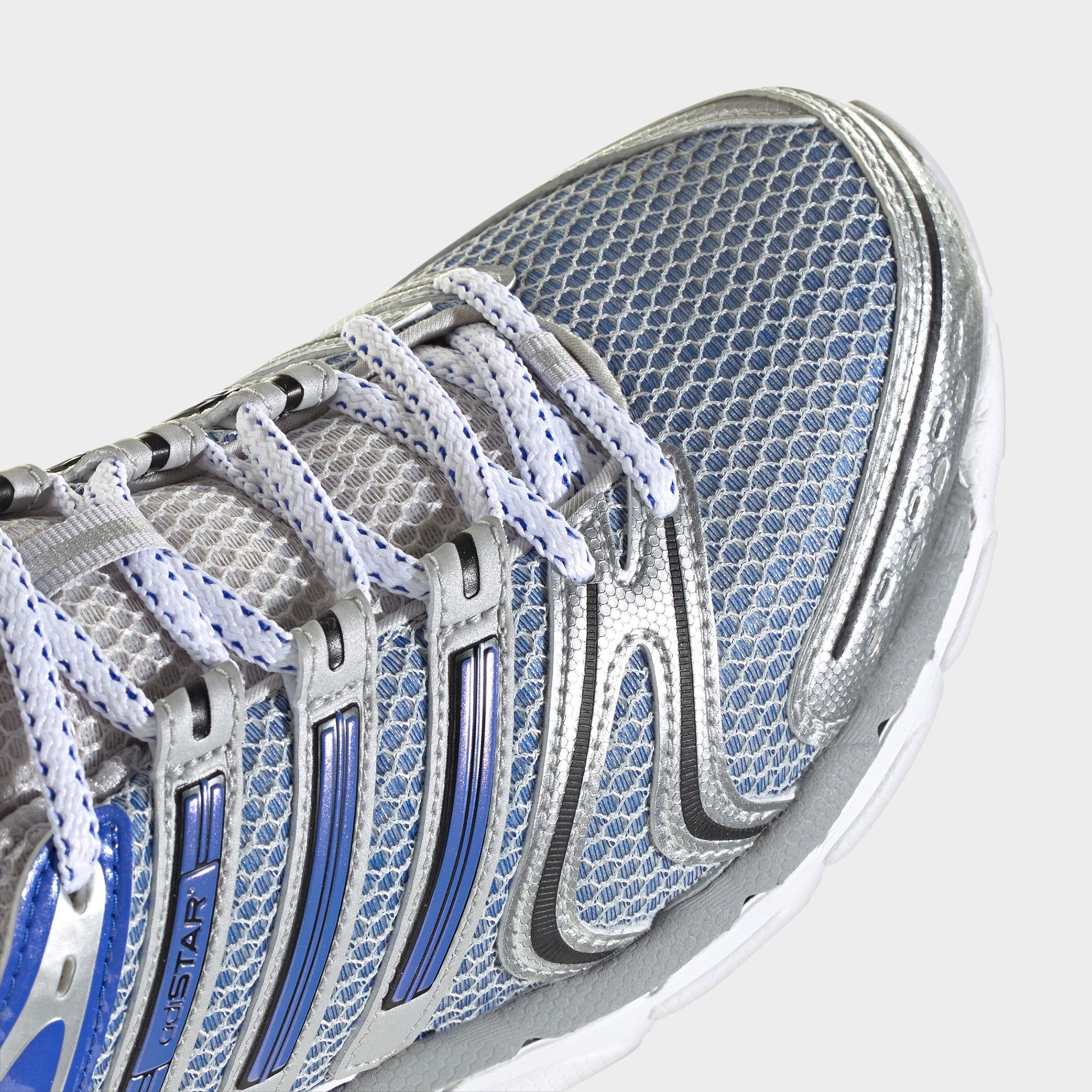 Men's adidas Adistar Control 5 Casual Shoes - Part 1 - Silver Metallic/Hi-Res Blue/Lucid Lemon - Detail shot