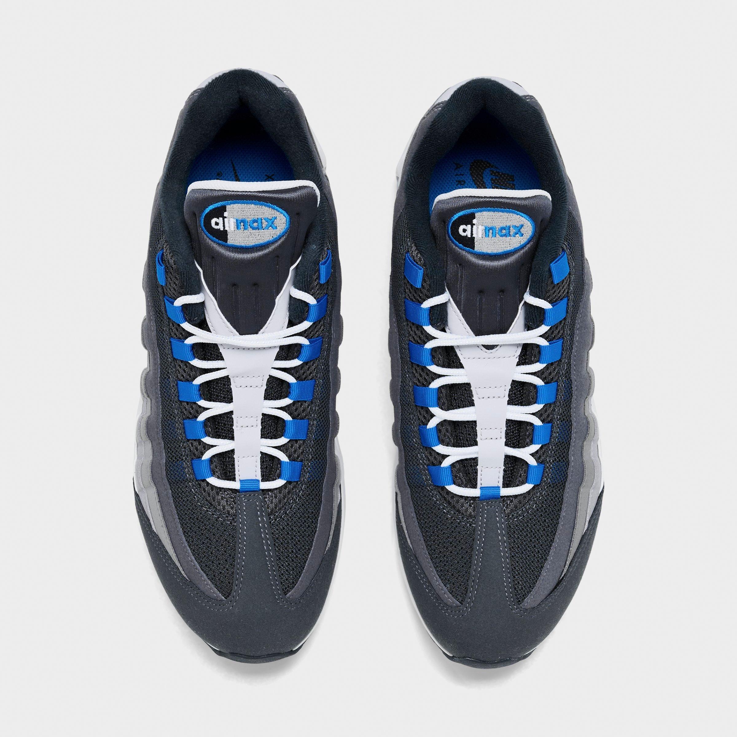 Men's Nithtke Air Max 95 Big Bubble Scorpion Casual Shoes - Part 2 - Anthracite/Blue Spark/Light Graphite - Top view
