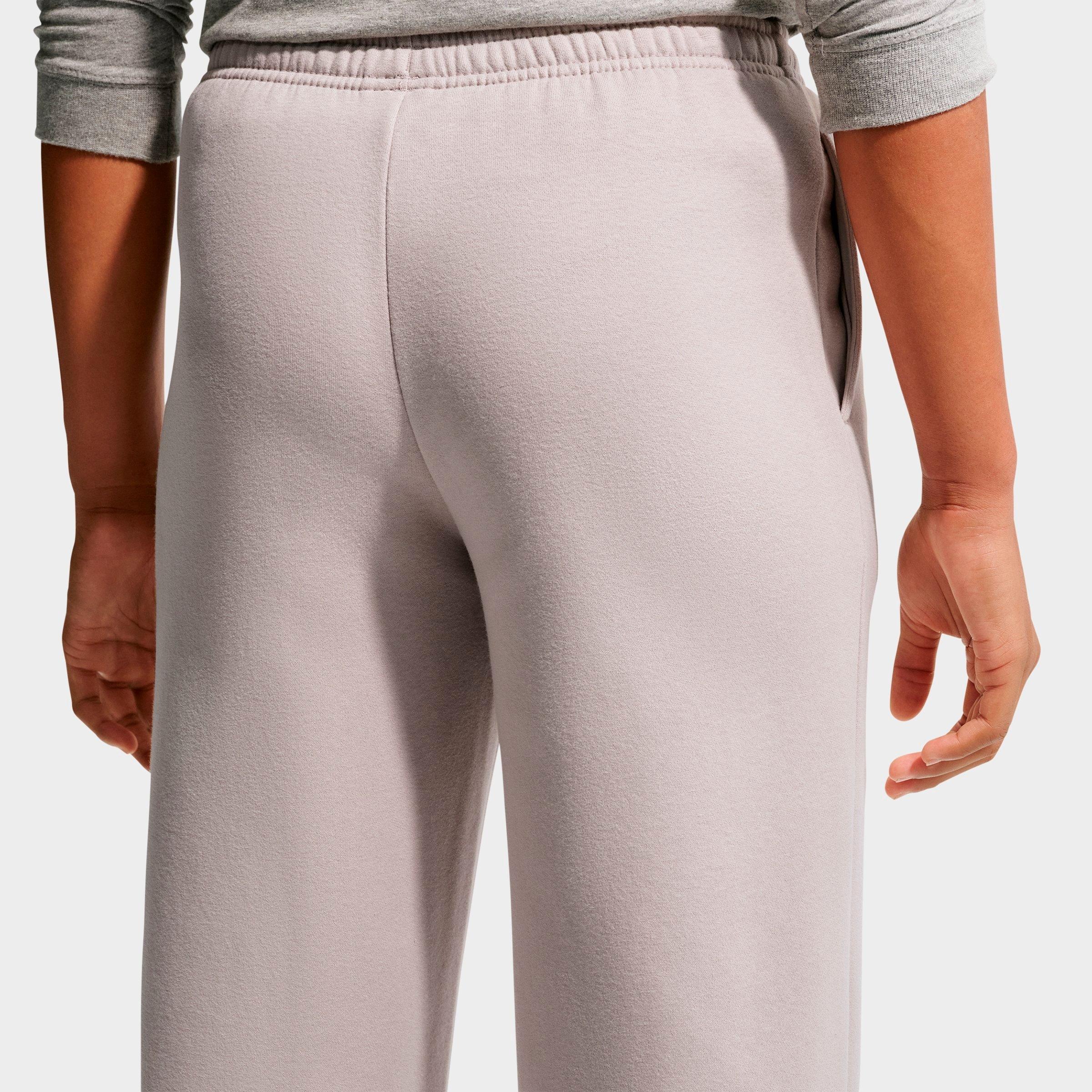 Girls' Big Kids' Nithtke Sportswear Studio Fleece Open Hem Sweatpants - Moon Particle/White