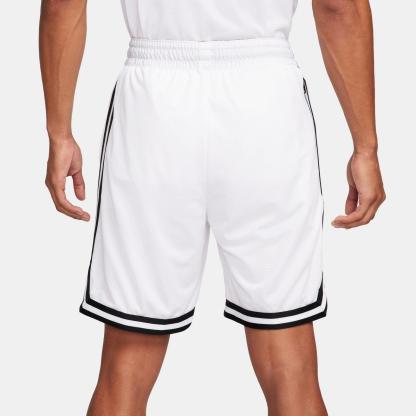 Men's Nike DNA Dri-FIT 8" Basketball Shorts - White/Black/Black