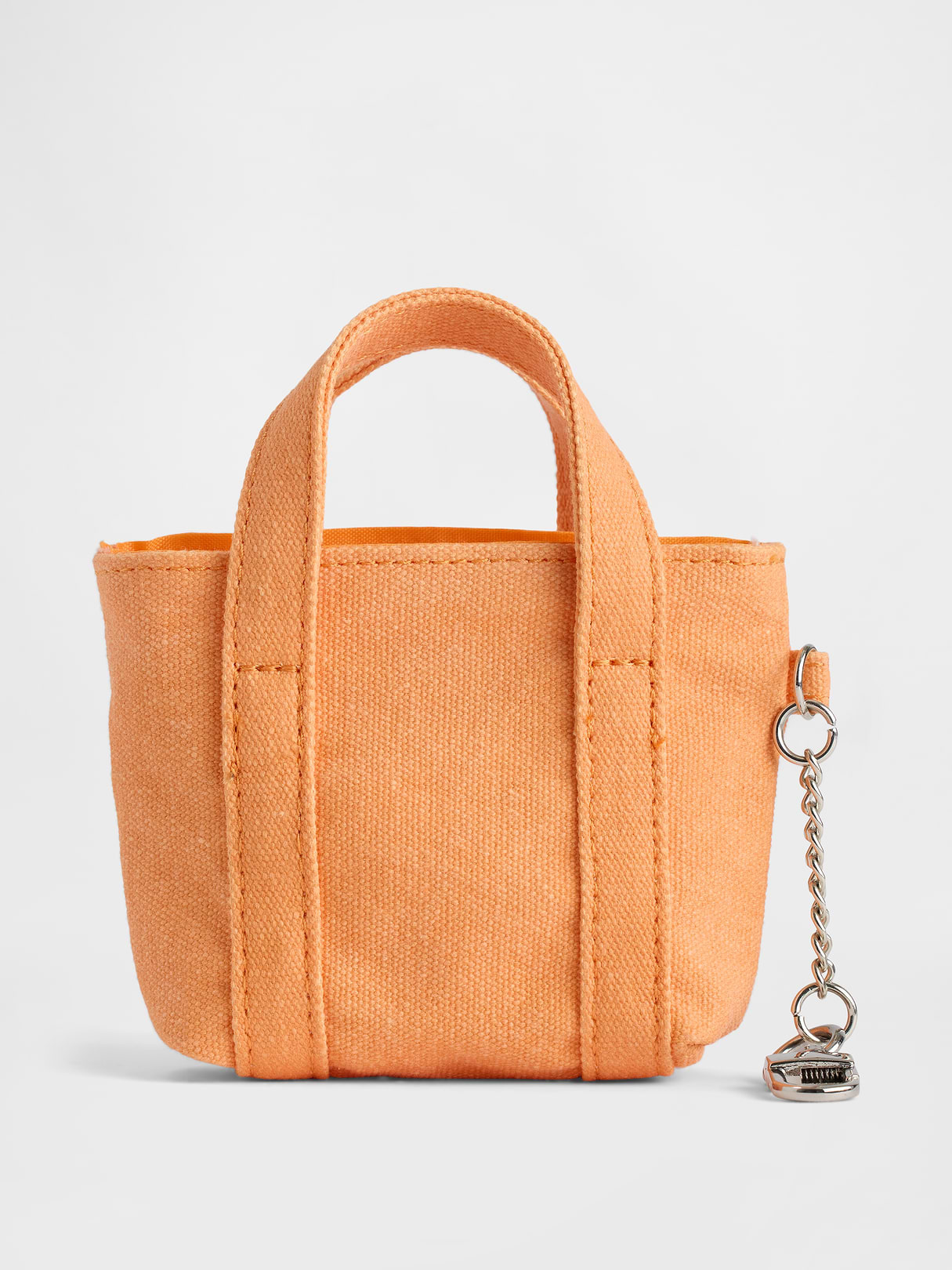 Logo Tote Bag Charm - Tangerine