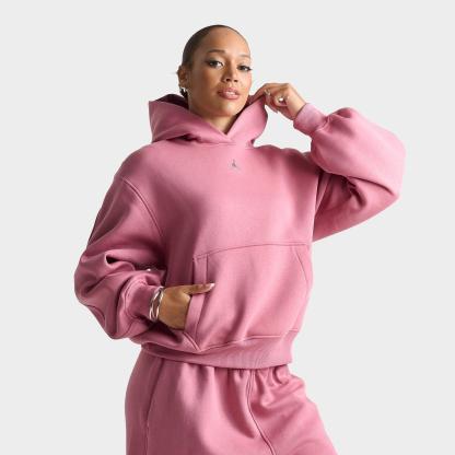 Women's Jordan Brooklyn Fleece Pullover Hoodie - Desert Berry - view 1