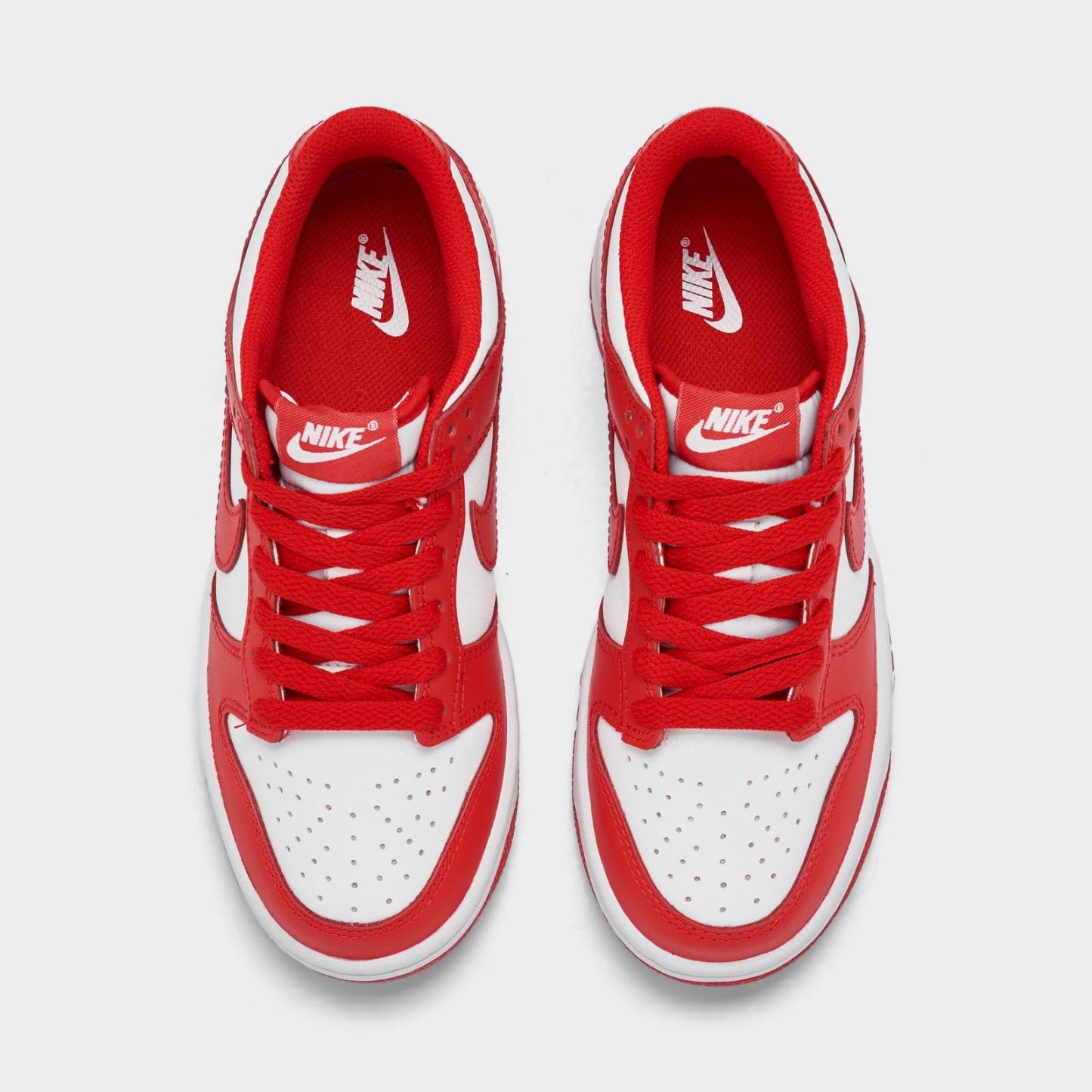 Big Kids' Nike Dunk Low Casual Shoes - White/Black/White (FB9109-119)
