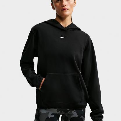 Women's Nithtke Studio Fleece Sport Dri-FIT Pullover Hoodie - Black/White