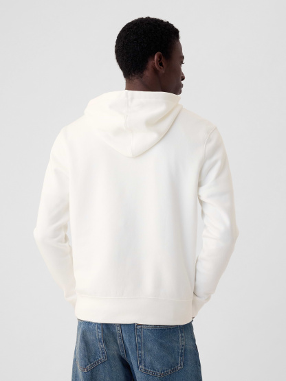 Adult VintageSoft Arch Logo Zip Hoodie - New off white