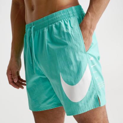 Men's Nike Swim Breaker 7-Inch Lined Volley Shorts - Bleached Turquoise