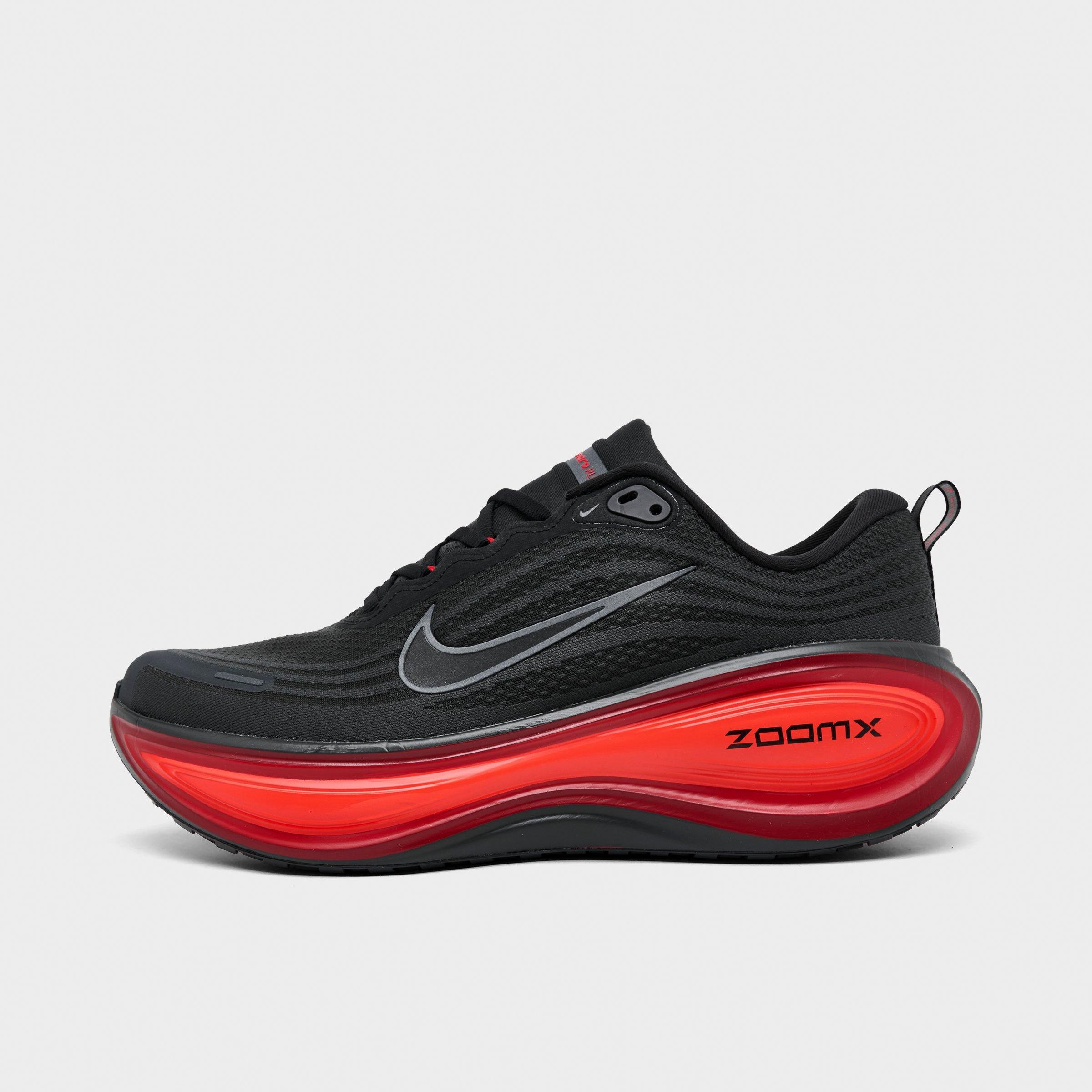 Men's Nithtke Vomero Plus Running Shoes - Part 2 - Anthracite/Bright Crimson/University Red/Black - Left shoe facing left. Outside of the shoe.