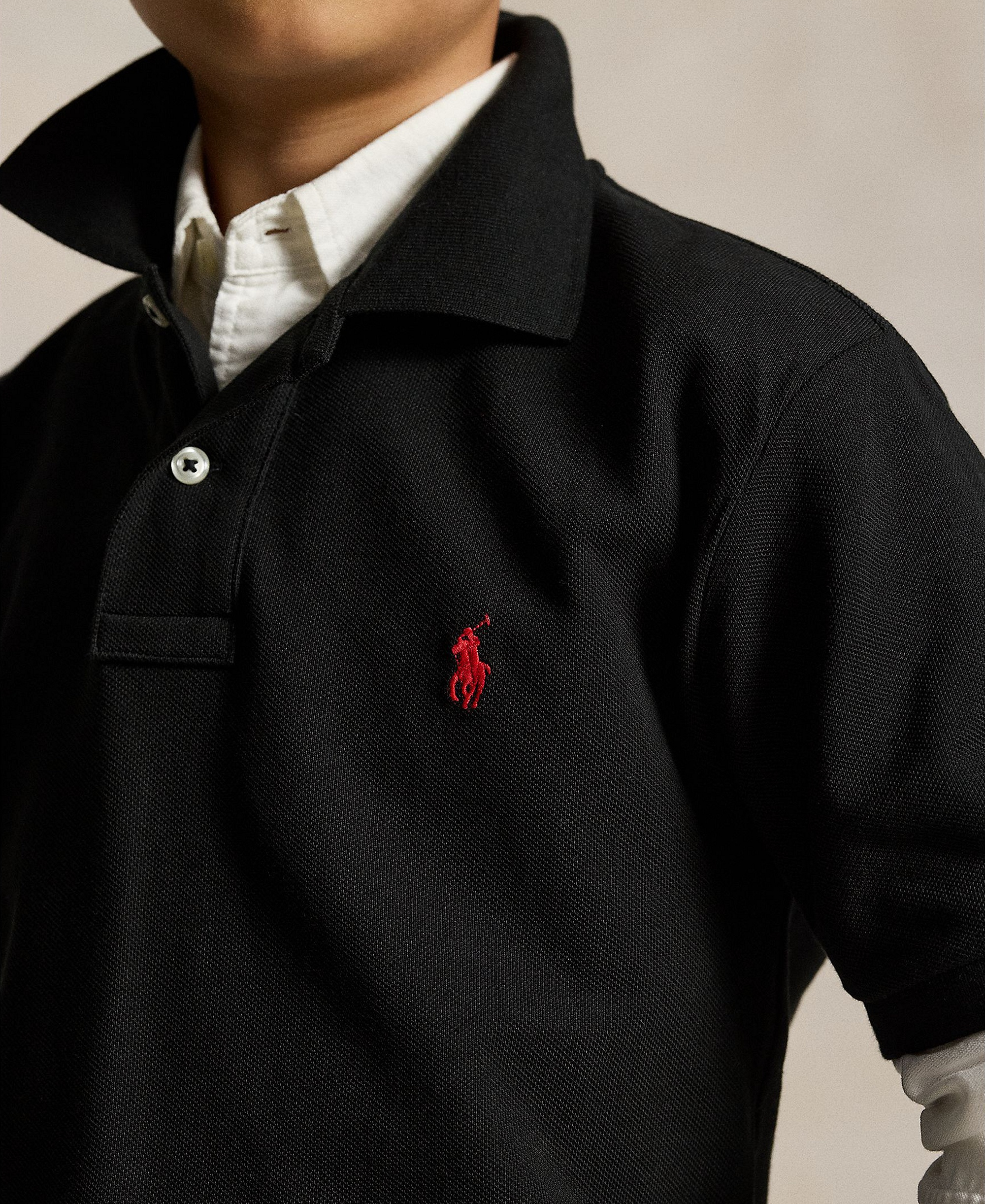 Polo Ralph Lauren 8-20 Boys' Cotton Mesh Logo Polo Shirt - Polo Black