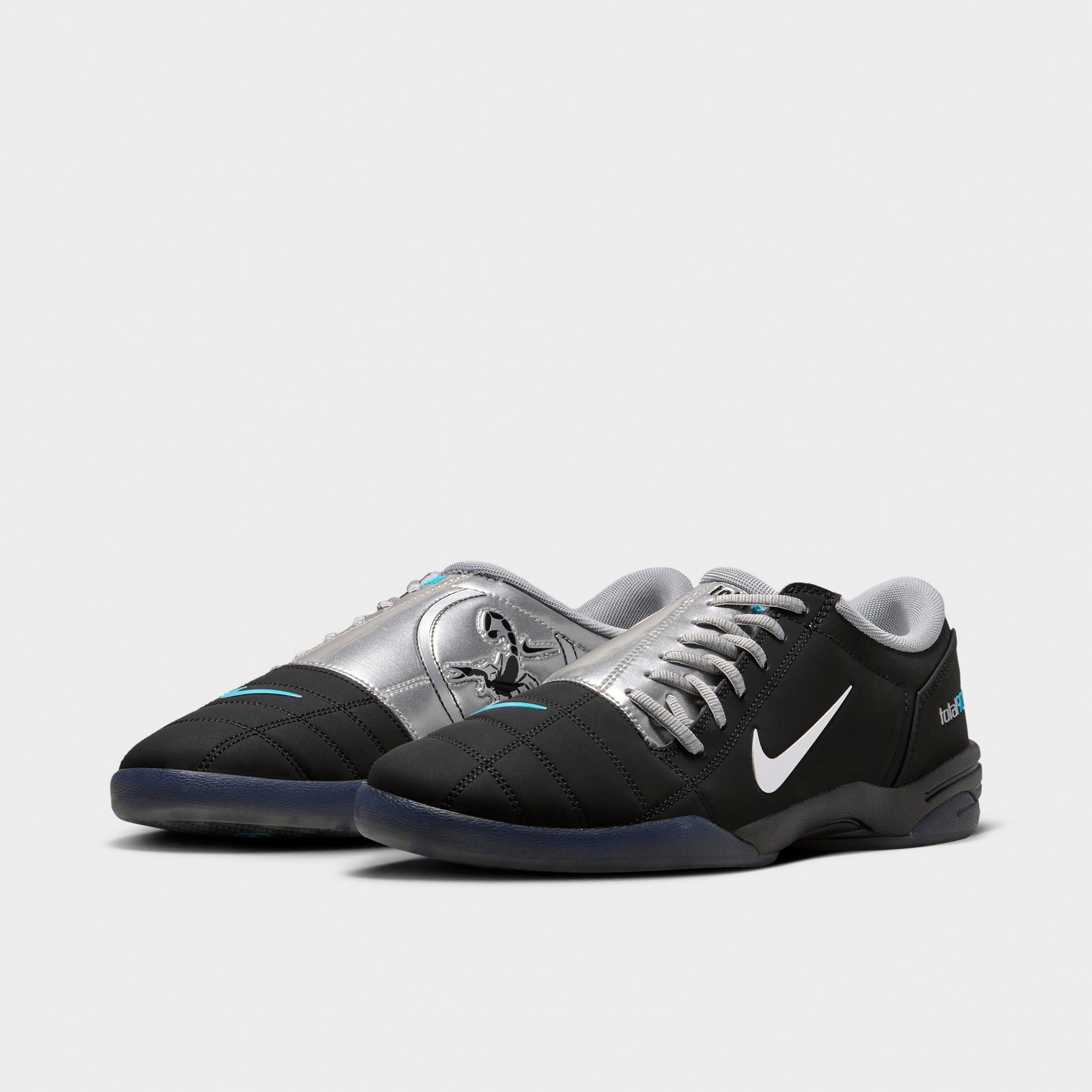 Men's Nithtke Total 90 Casual Shoes - Part 2 - Black/Gamma Blue/Metallic Silver - Both shoes facing left