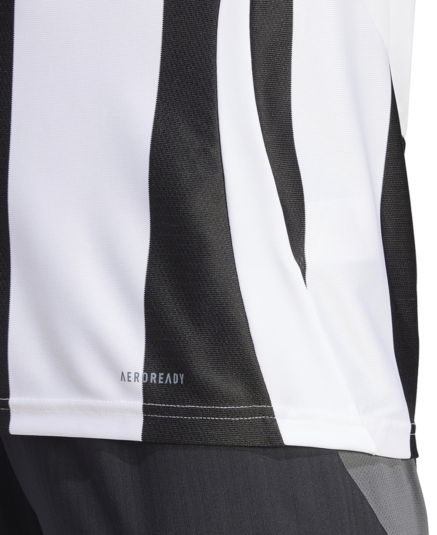 adidas Men's Stripe Logo Jersey T-Shirt - White / Black