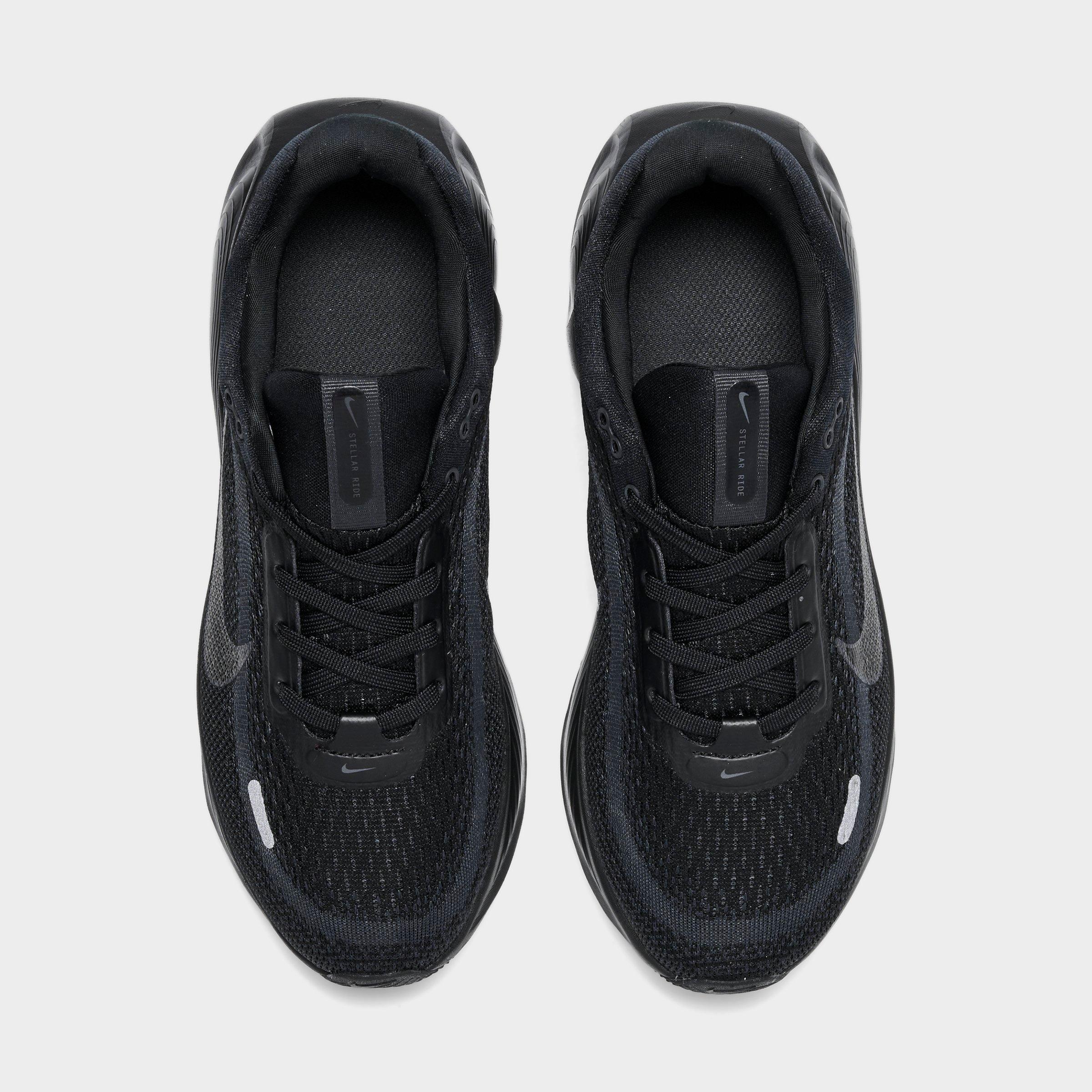 Big Kids' Nithtke Stellar Ride Running Shoes - Black/Black/Anthracite - Top view